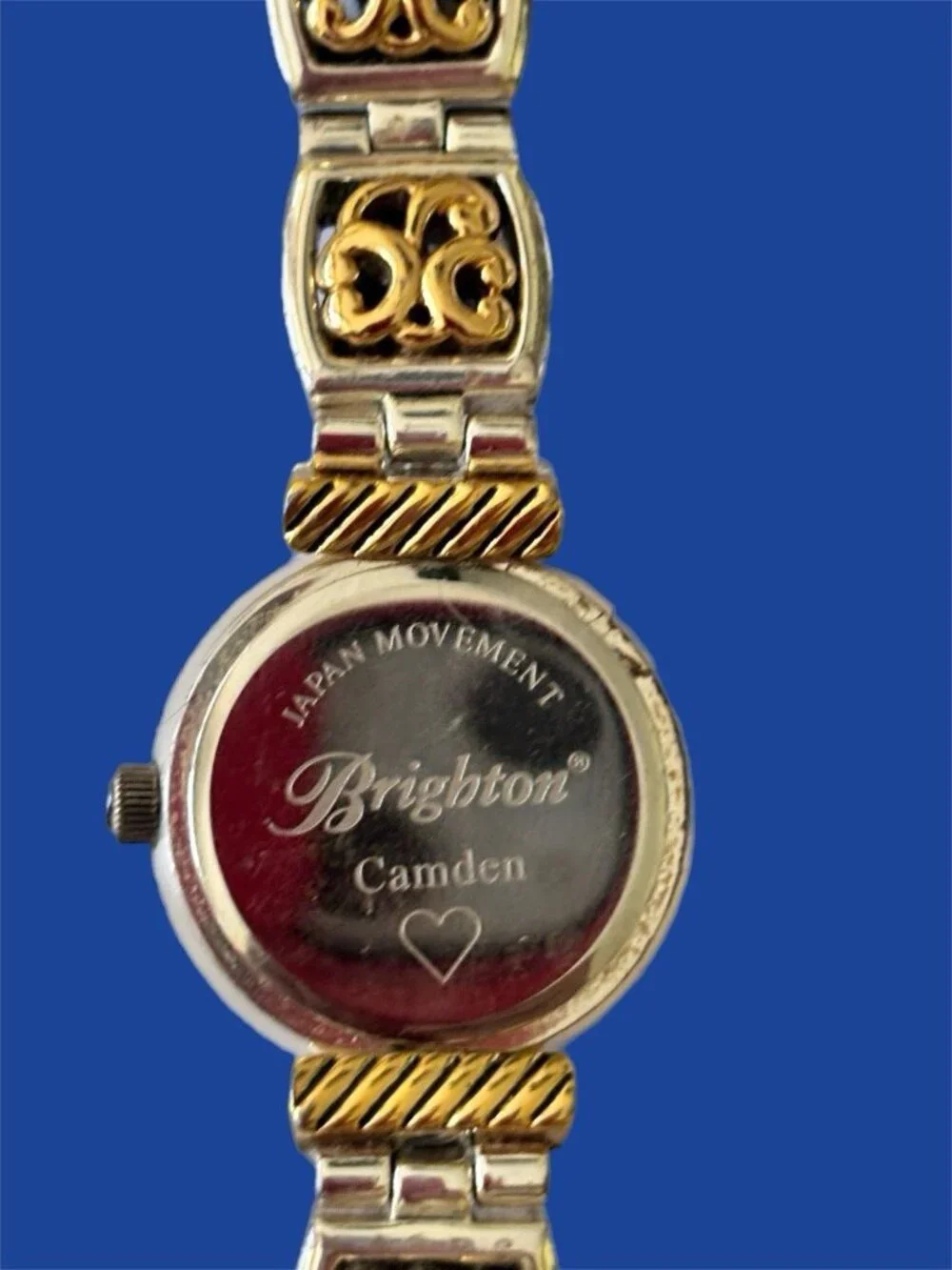 Brighton Camden Women's Watch 26MM Reversible Brown Black Bands New Battery